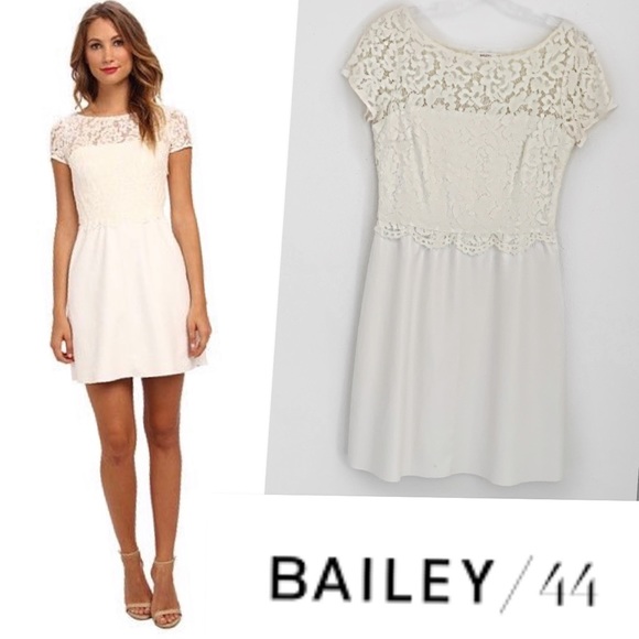 Bailey 44 Dresses & Skirts - BAILEY 44 STARRY SKY WHITE FAUX LEATHER LACE DRESS Bailey 44 Dresses & Skirts - BAILEY 44 STARRY SKY WHITE FAUX LEATHER LACE DRESS